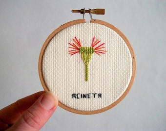 Acineta - cross stitch, needlework for scientists, marine biologists, and other cool people