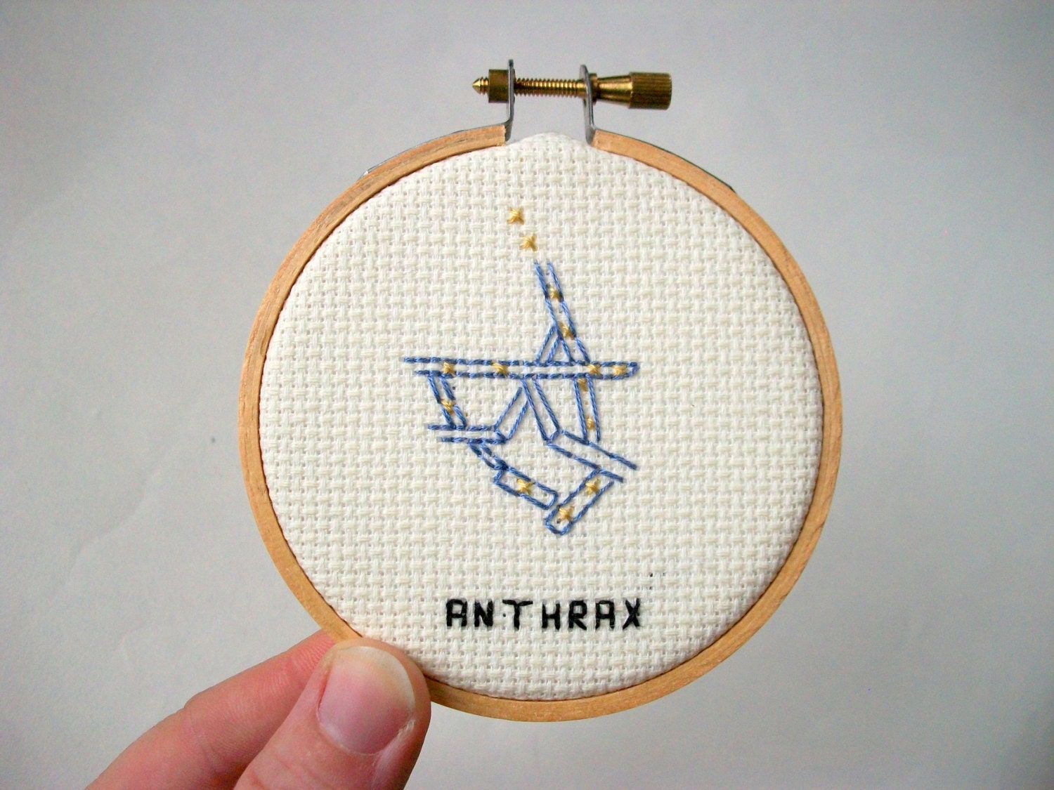 Anthrax Cross Stitch Microbe Microbe Cross Stitch for - Etsy