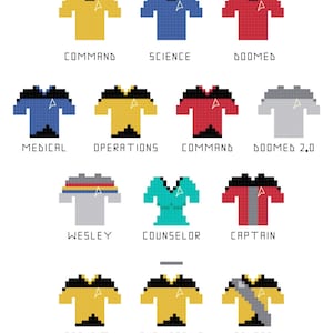 Cross Stitch Patterns Doomed Redshirts Expansion Pack image 1