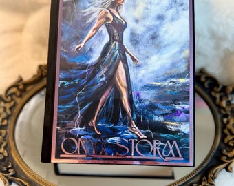 Onyx Storm de Rebecca Yarros / Encuadernación personalizada / Hecho a mano / Obra de arte de Lia Mara