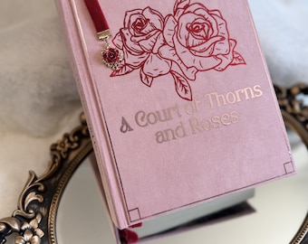 Una corte de espinas y rosas de Sarah J. Maas / Encuadernación personalizada / Hecho a mano