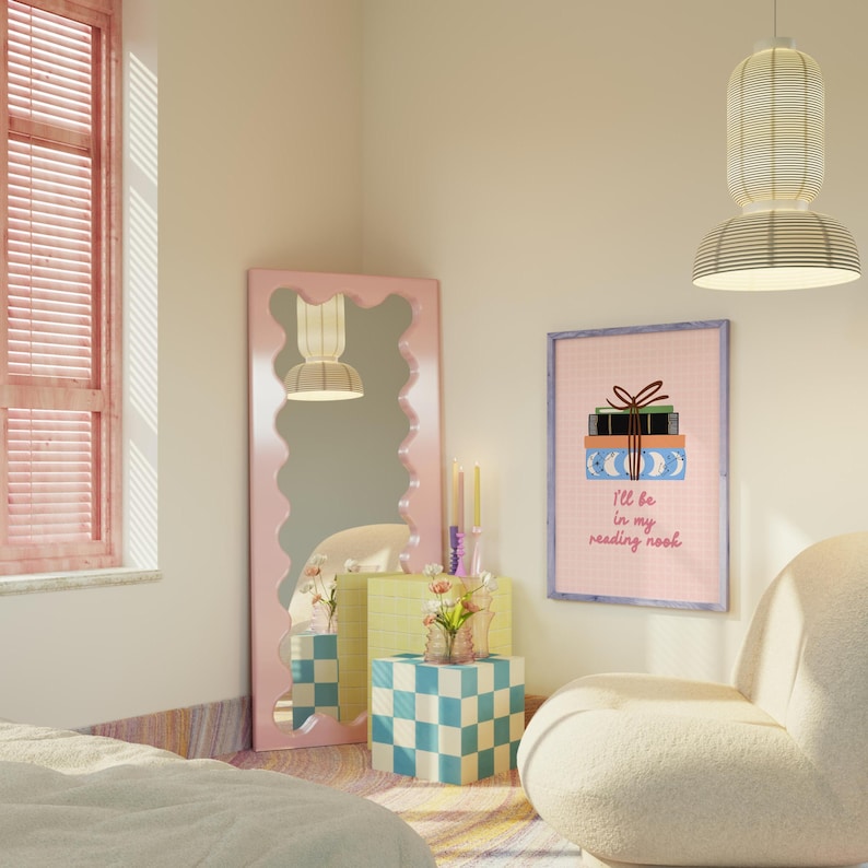 Reading Nook Print | Reading Quote Decor | Book Nook Wall Art | A3 A4 A5 8x10 5x7 4x6 image 4