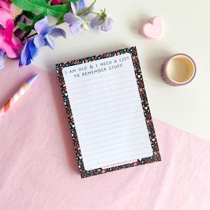 A6 Funny Notepad / Funny gifts for friends, Gifts for her, Sarcastic notepad, List pad, Brain dump notepad, Productivity planner / 100 Pages