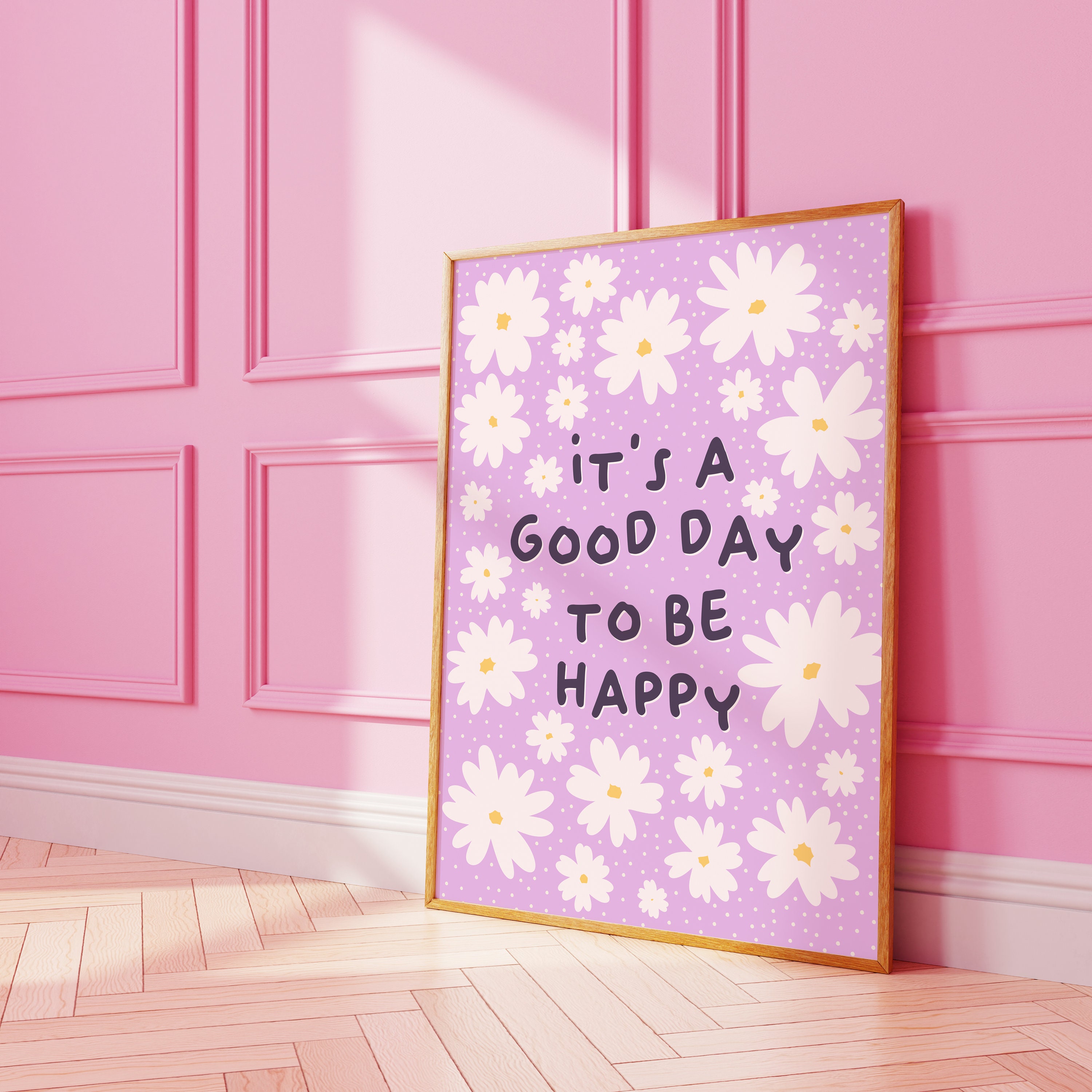 Purple Happiness Quote Print // Motivational Quotes Poster Happy ...