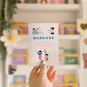 Carte de mariage drôle Carte de félicitations de mariage Carte de voeux écologique Citation bizarre préférée pour meilleur ami//Carte A6 avec enveloppe