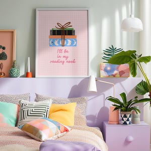 Reading Nook Print | Reading Quote Decor | Book Nook Wall Art | A3 A4 A5 8x10 5x7 4x6 image 6
