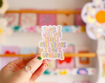 Positive Quote Holographic Sticker | Shiny Sticker for Laptop, Scrapbooking or Kindle