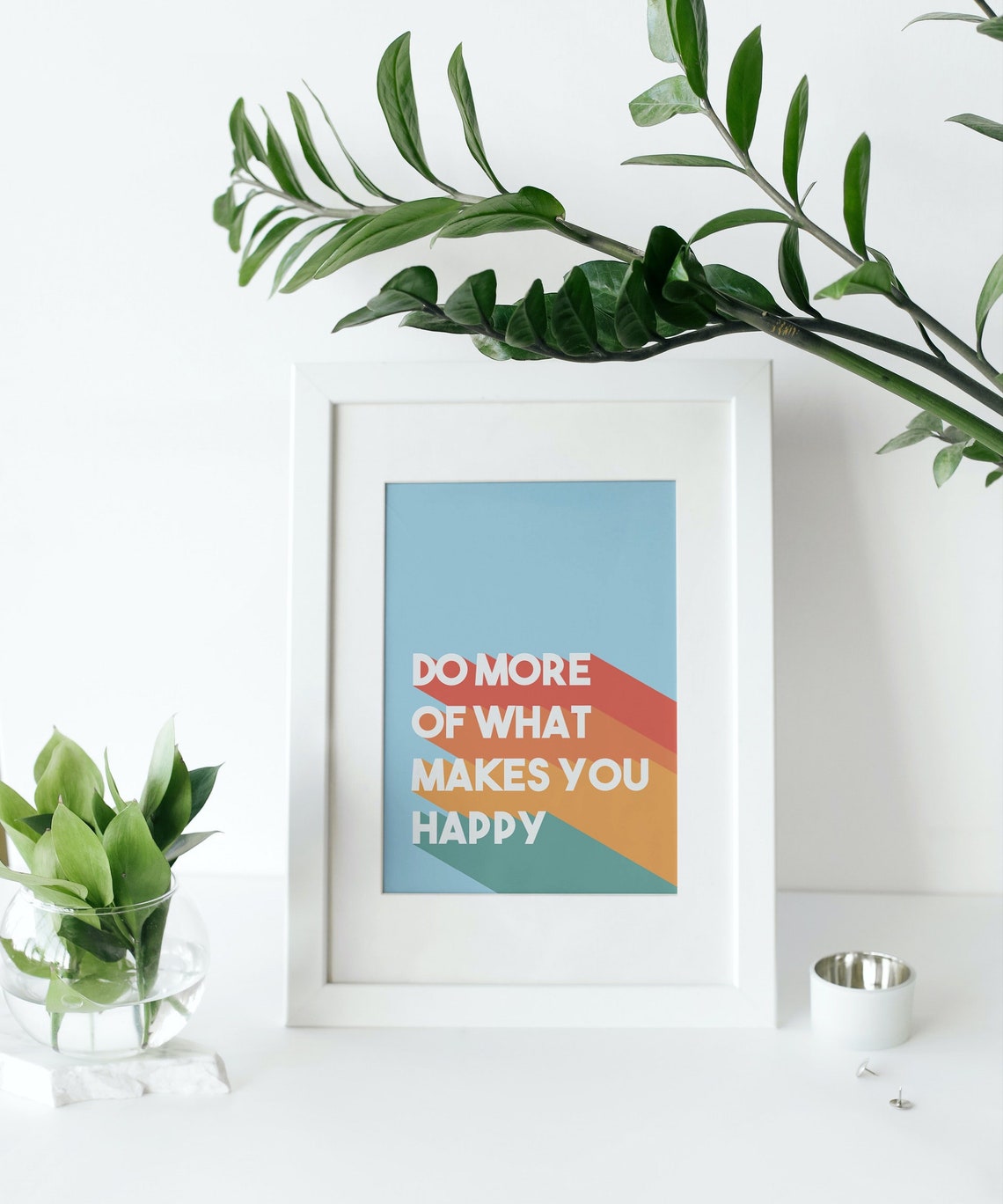 Fai di più su ciò che ti rende felice poster positività | Etsy