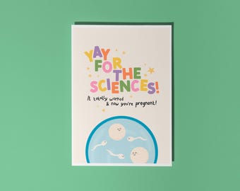 Tarjeta de éxito de FIV / Felicitaciones por el embarazo / Bebé en camino