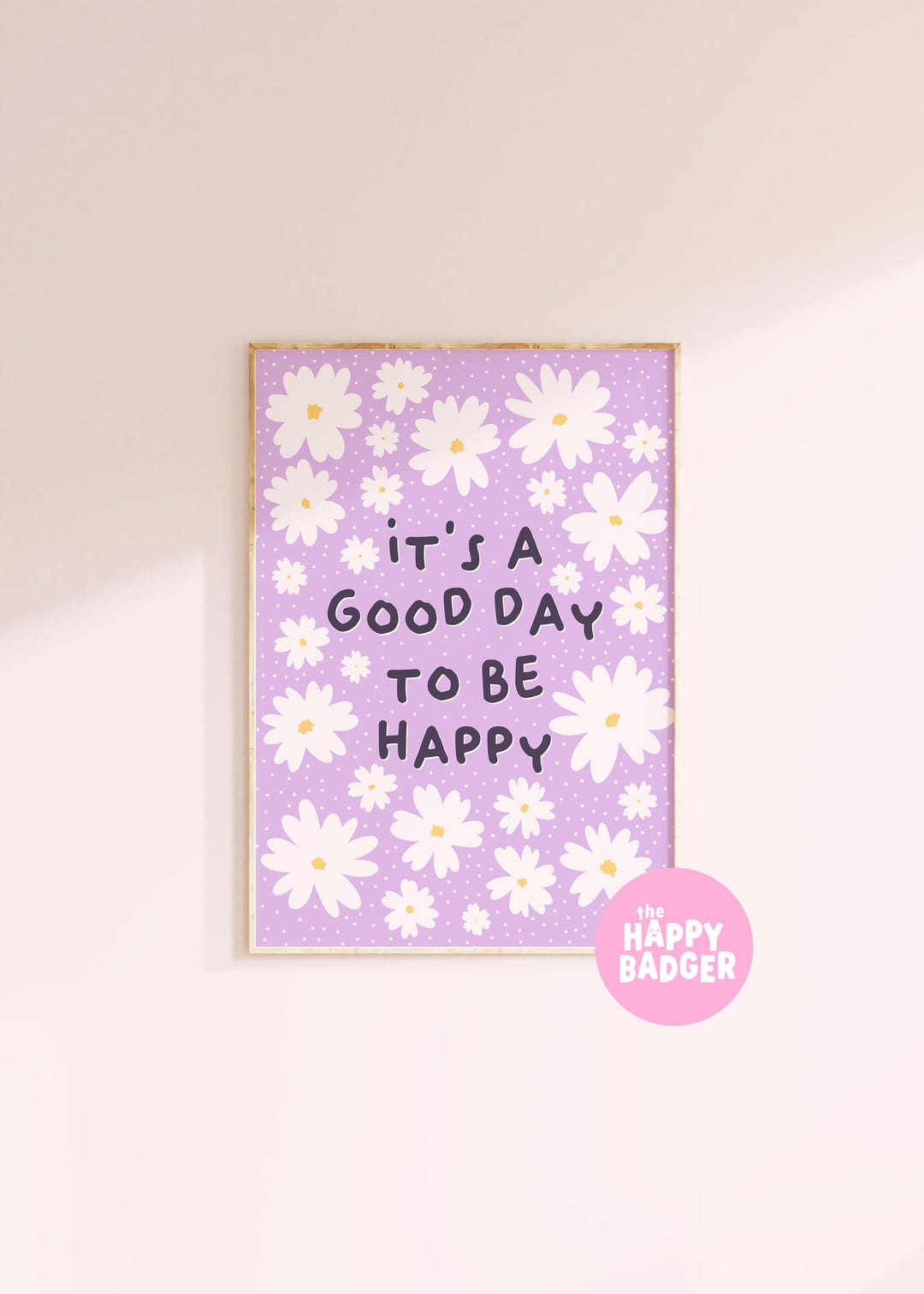 Purple Happiness Quote Print // Motivational Quotes Poster Happy ...