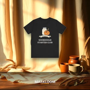 Sourdough Starter Club Shirt, Artisan Bread Baker Gift, Retro Screen-Print Tee