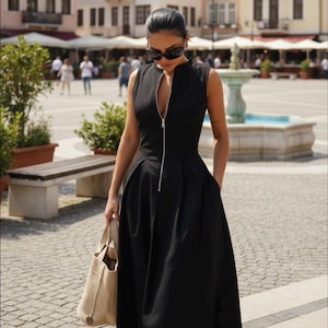 splicing maxi casual dress Hapimo Women's Maxi A Line Splicing Dress Solid Color Round Neck Spring Elegant Casual Daily Trendy Long Sleeve Hot Pink M, Size: Medium