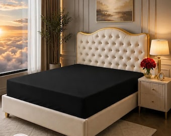 Deep Pocket King Fitted Sheet, Soft Brushed Microfiber, Fade Resistant
