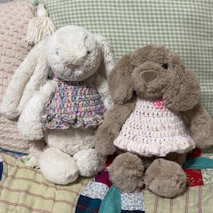 Gehaakte jurk voor Jellycat
