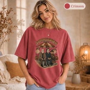 Summerween Shirt, Comfort Colors Summer Halloween Tee, Spooky Beach Party Shirt, Retro Horror Summer Shirt, Halloween Lover Gift image 10