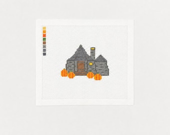 Gamekeepers Hut Needlepoint Canvas - 13 Mesh
