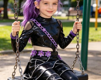 Demon Hunters Rumi Golden Girls Stage Costume, Kpop Cosplay Outfit for Talent Show & Halloween