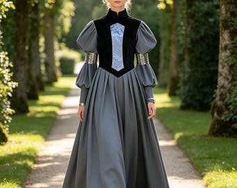 Halloween Carnival Queen Cosplay Outfit, Stylish Formal Dress for Women Role Play and Themed Parties