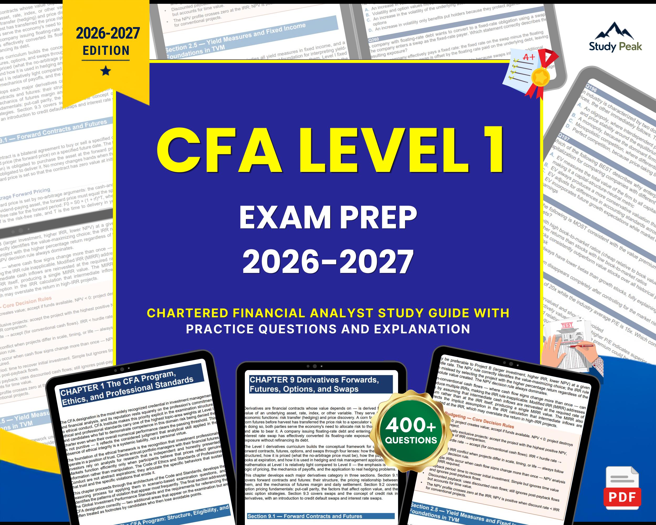 Cfa Level 1 - Etsy