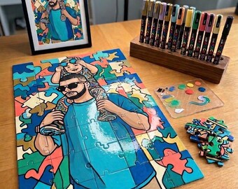 Custom Coloring Puzzle of your Photo - Diy for adults and kids