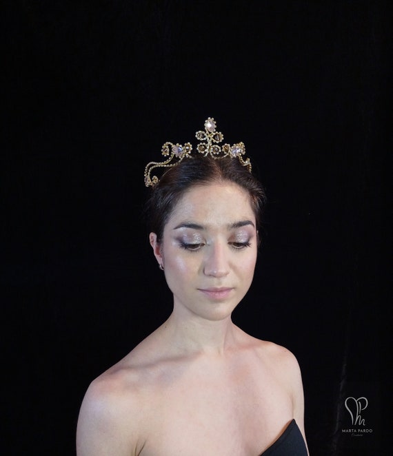 Image Medora Lee image beautiful image beautiful image beautiful image beautiful image beautiful image beautiful image beautiful image beautiful - Ballet Headpiece MAYA Customizable Gold/silver With Pink Crystals ...