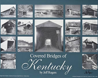 Kentucky's Covered Bridges print (lithograph)