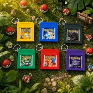 ゲームボーイ風キーホルダー　ポケモン Gameboy keychain - Etsy 日本