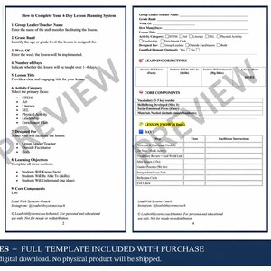 4-Day Ready-to-Use Lesson Planning Framework | Enrichment Curriculum | Printable | Lead Framework™