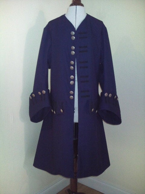 Image of Pirate Jack Sparrow Theatrical Frock Coat Stage Costume