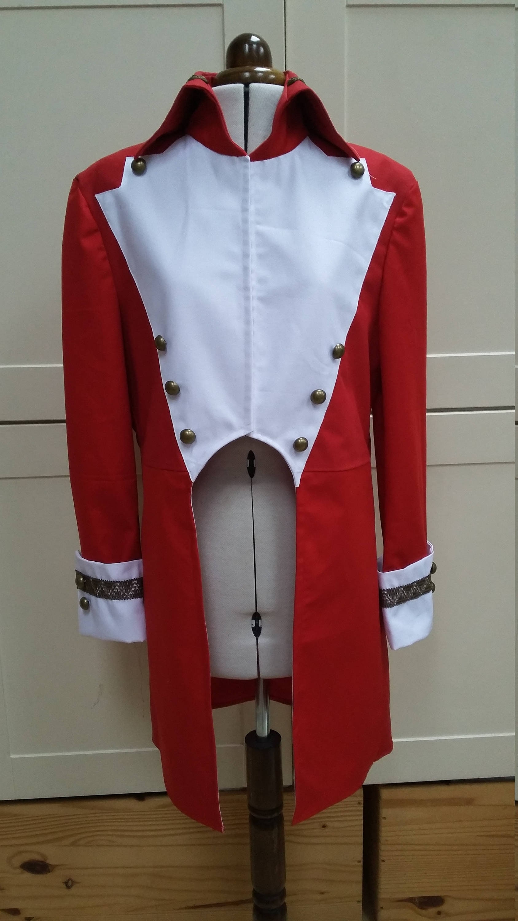 Image of Vintage Style Naval, Military, Napoleonic, Circus Ringmaster Theatrical Coat Jacket Stage Costume