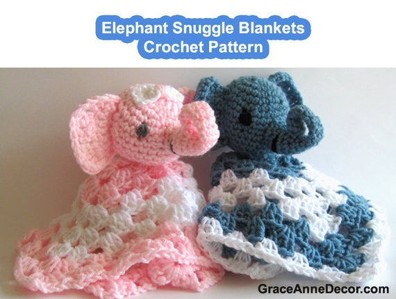Crochet Pattern Baby Blanket Snuggle Amigurumi Security Lovey Elephant Boy Or Girl Great Gift For Twins Plus Free Wash Cloth Pattern Crochet Pattern Baby Blanket Snuggle Amigurumi Security Lovey Elephant Boy Or Girl Great Gift For Twins Plus Free Wash Cloth Pattern