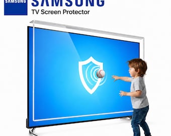 Samsung TV Screen Protector, Custom Acrylic Guard, Anti-Scratch Kids Pet Protection