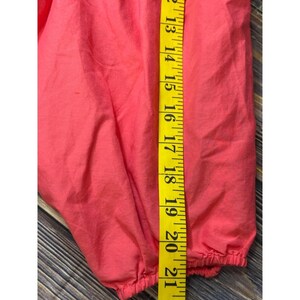 Tommy Bahama Peasant Blouse Womens M Coral Red Cotton Silk Balloon Sleeve Top image 9