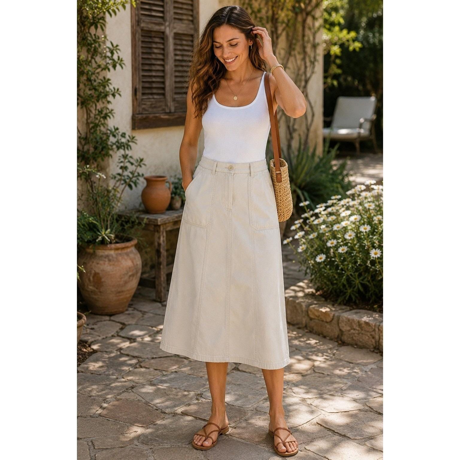 H Line Long Skirt - Etsy
