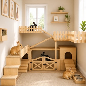 Custom Bunny Playground Plan for Claire – Castles Tunnel Platforms & Sleepy Area pdf version