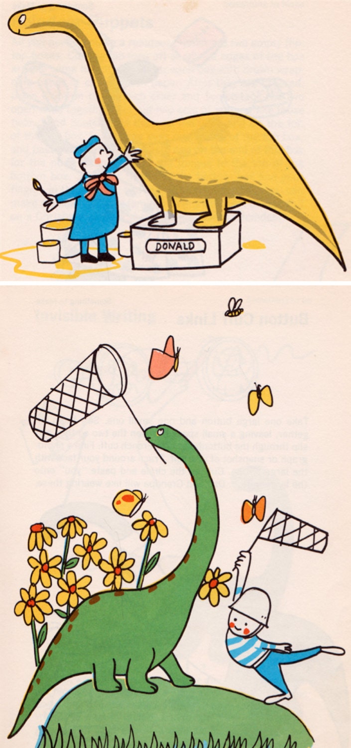 The fun and games book starring donald the dinosaur by etsy