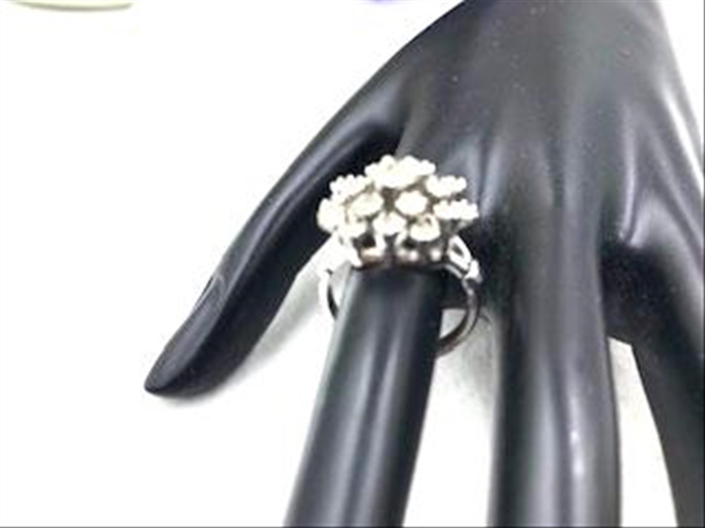 Beautiful Costume Ring Vintage Sparkly Cocktail Ring 18 KT Etsy