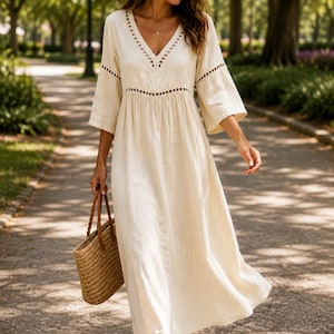 casual midi denim dress for women San Fran Bistro M / Denim light wash Accessories Color:Blush/Ivory 125 Cm / 49.21 thumbnails:mens-saint Womens Dresses Christmas Party
