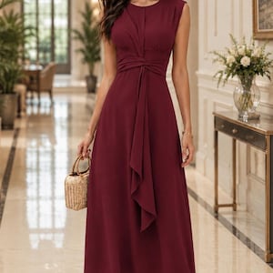 Petite Black Tie Dress