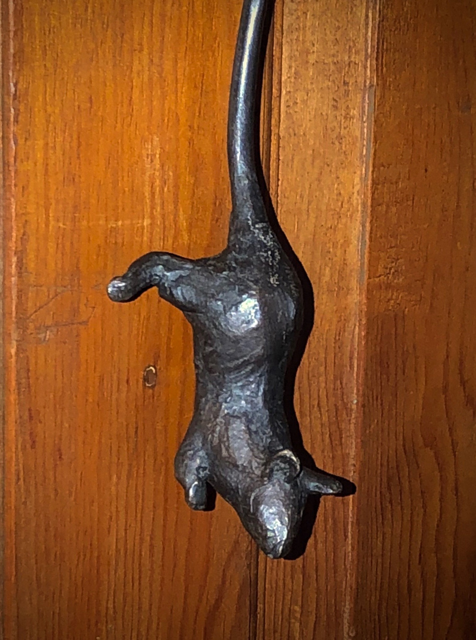Cat Door Knocker Bronze Sculpture Etsy