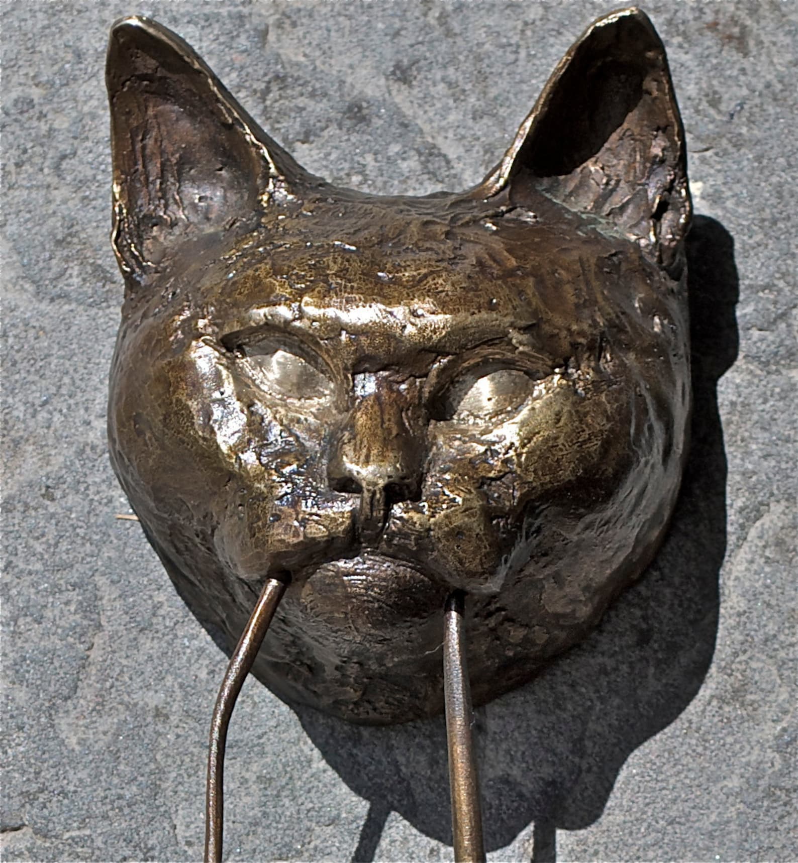 Cat Door Knocker Bronze Etsy