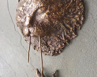 Bronze Cat & Mouse Door Knocker