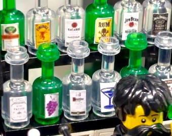 1 Authentic Lego bottle (buyers choice) with custom sticker label (buyer’s choice)