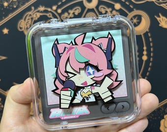 Zenless Inspired Character Paper Scuplture | Handmade Wooden Paper-Cut Charm | Anime Game Backpack Accessory