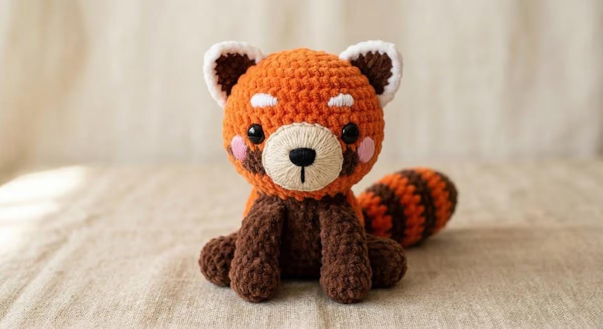 39 Red Panda Crochet Patterns for Adorable Handmade Gifts 12 Red Panda Cute Red Panda Amigurumi Toy Woodland Animal