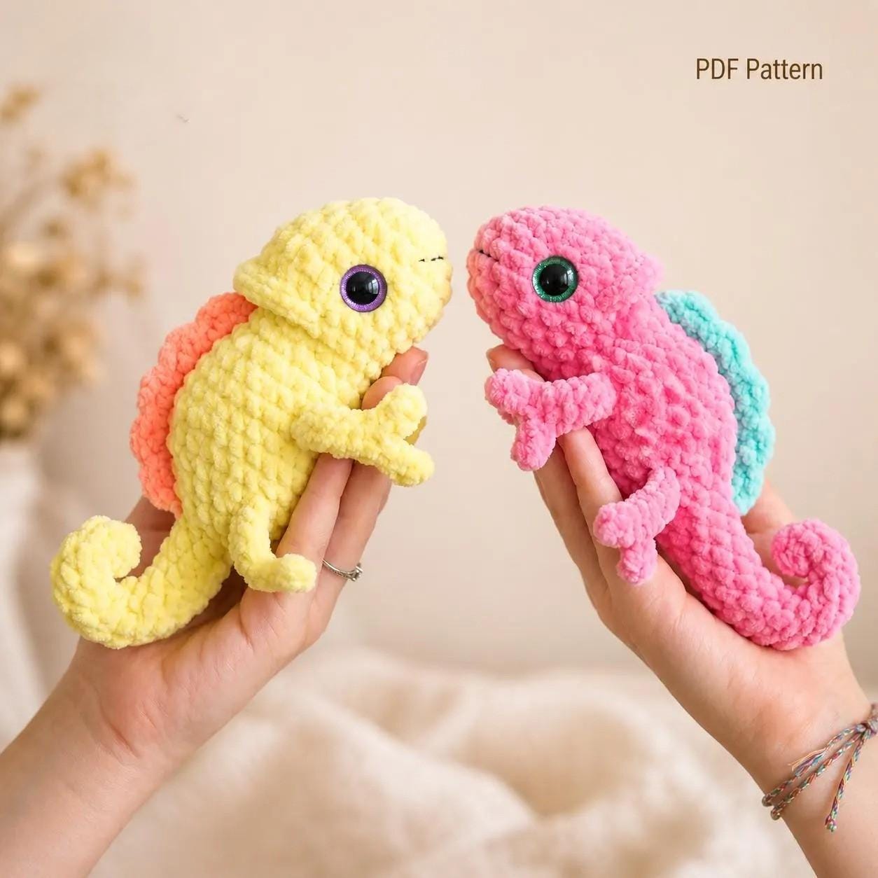 Chameleon Amigurumi Plush Toy