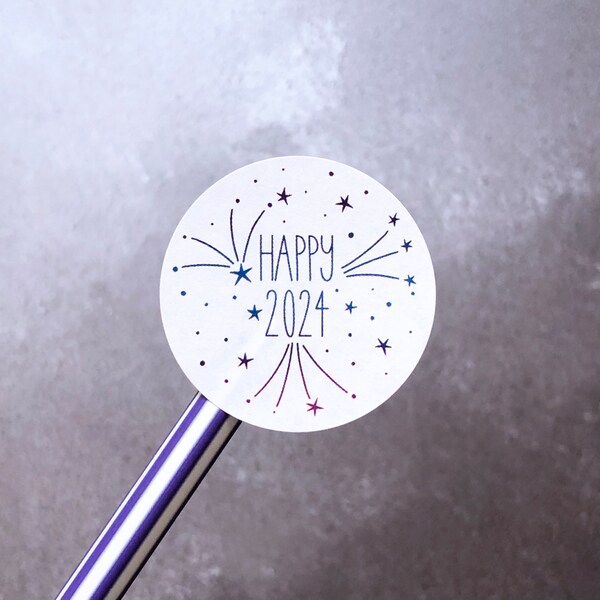 New Year 2024 Stickers Etsy UK