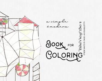 Simple Modern Children's Coloring eBook > Books for Baby, Kids room wall art Christmas Gift