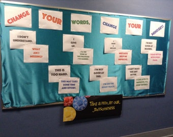 Positive Self-Talk Bulletin Board