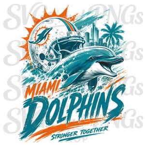 Vintage Miami Football PNG | Florida Dolphins sport clipart